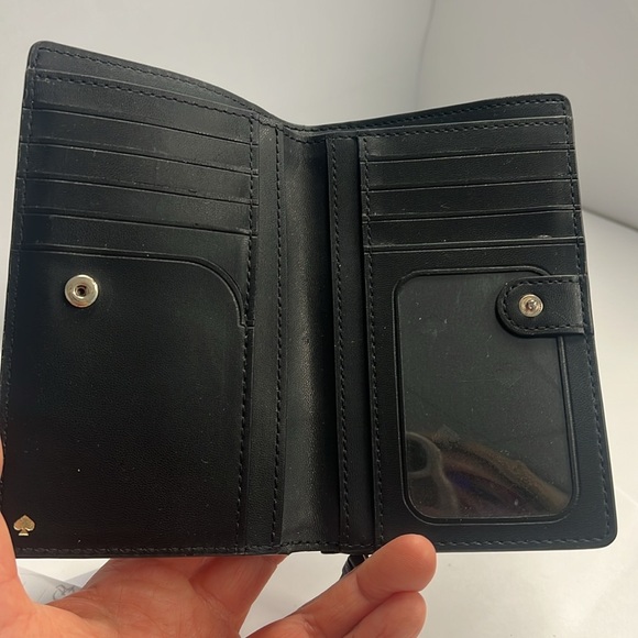 Kate Spade New York Compact Vertical Snap Bifold Zip Around Wallet - Picture 4 of 9